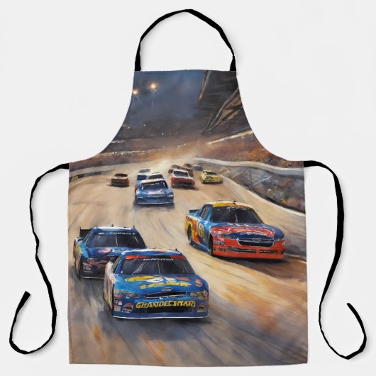高速カラフルトワイライトレーシングシーン エプロン (正面)