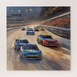 高速カラフルトワイライトレーシングシーン ジグソーパズル