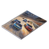 高速カラフルトワイライトレーシングシーン ノートブック (左側)