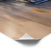 高速カラフルトワイライトレーシングシーン ポスター (コーナー)