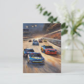 高速カラフルトワイライトレーシングシーン ポストカード (スタンド正面)