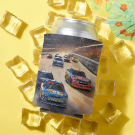 高速カラフルトワイライトレーシングシーン 缶クーラー