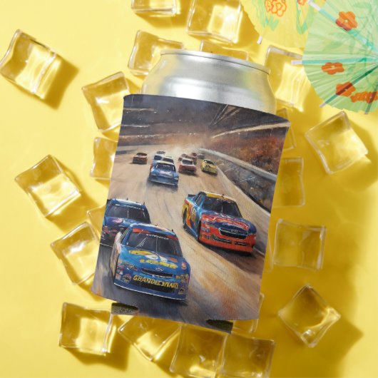 高速カラフルトワイライトレーシングシーン 缶クーラー (インサイチュ 夏)