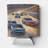 高速カラフルトワイライトレーシングシーン 缶クーラー (裏面)