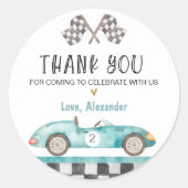 高速カーレーシングカーパーティーシール ラウンドシール (正面)