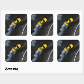 高速スポーツカー漂流 – 大人&キッズレース スクエアシール (シート)