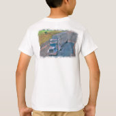 高速トラック貨物トラックドライバーギア Tシャツ (裏面)
