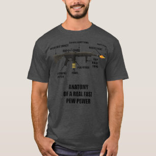 高速ピ実在ュー銃の構造 Tシャツ