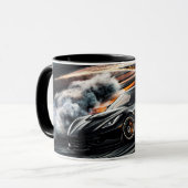 高速ブラックスポーツカー漂流 マグカップ (正面左)