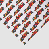 高速レーシングカーの漫画イラストレーション 薄葉紙 (詳細)