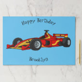 高速レーシングカー漫画イラストレーション ペーパーパッド (インサイチュ)