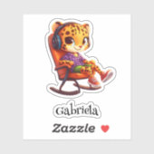 高速ロッキングチーズビニールパーソナライズされたステッカー シール (シート)