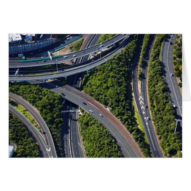 高速分岐点上空 (正面横)