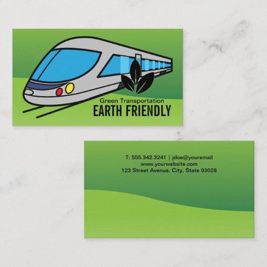 高速列車 名刺 (正面/裏面)