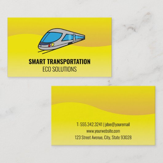 高速列車 名刺 (正面/裏面)