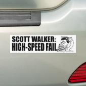 高速失敗 バンパーステッカー (車上)