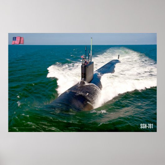 高速攻撃潜水艦 – SSN-781 ポスター (正面)