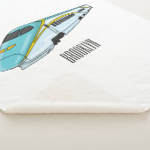 高速新幹線の漫画イラストレーション シェルパブランケット (3/4)