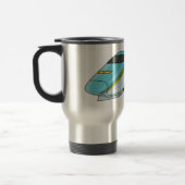 高速新幹線の漫画イラストレーション トラベルマグ (左)