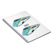 高速新幹線の漫画イラストレーション ノートブック (右側)