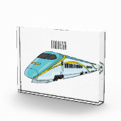 高速新幹線の漫画イラストレーション フォトブロック (右)