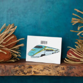 高速新幹線の漫画イラストレーション フォトプラーク (側面)