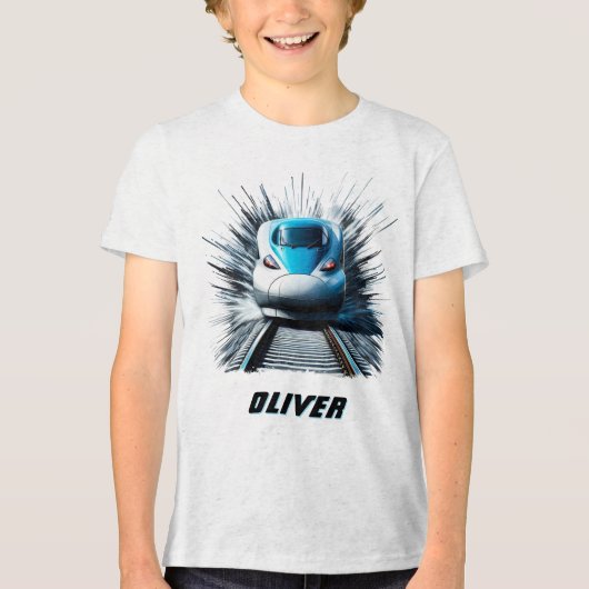 高速新幹線 トライブレンドＴシャツ (正面)