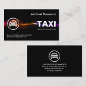 高速素晴らし稲妻ストライクタクシータクシー運転手 名刺 (正面/裏面)