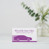 高速自動車ビジネスカード(紫) 名刺 (スタンド正面)