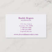 高速自動車ビジネスカード(紫) 名刺 (裏面)