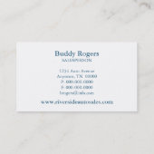 高速自動車名刺(青王室の) 名刺 (裏面)