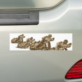 高速自動車道路のオートバイのレーサー バンパーステッカー (車上)