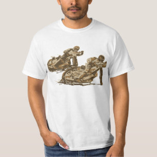 高速自動車道路のオートバイのレーサー Tシャツ