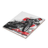 高速自動車道路平らなトラックオートバイのレーサー タイル (側面)