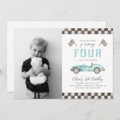 高速誕生日招待状 |第4回レース招待状 招待状 (正面/裏面)