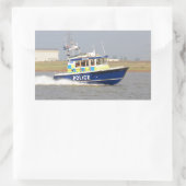 高速警察艇 長方形シール (バッグ)