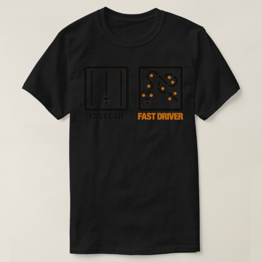 高速車の高速ドライバ Tシャツ (デザイン正面)