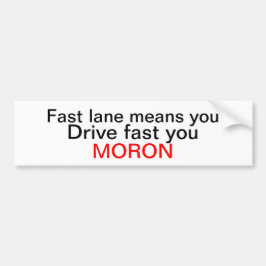 高速車線モロン バンパーステッカー