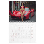 高速車、少ない服 – セクシーBikini車カレンダー カレンダー (2月 2027)