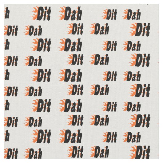 高速送信DitsおよびDahs Hamラジオ生地 ファブリック (クローズアップ)