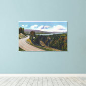 高速道路から湖への南のアプローチ キャンバスプリント (インサイチュ (ウッドフロア))