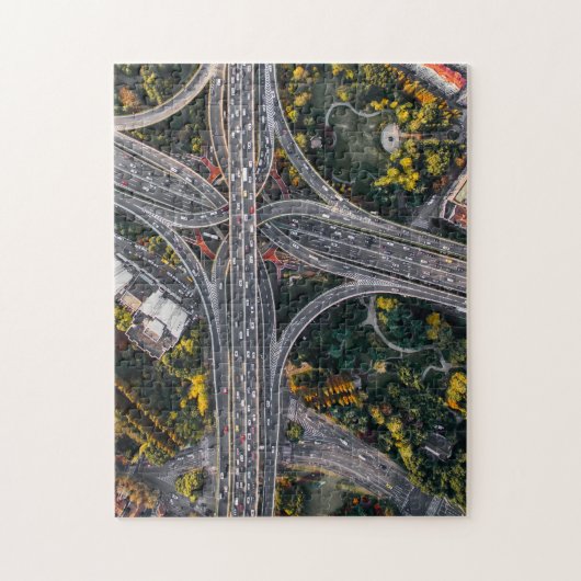 高速道路のもつれのジグソーパズル ジグソーパズル (縦)