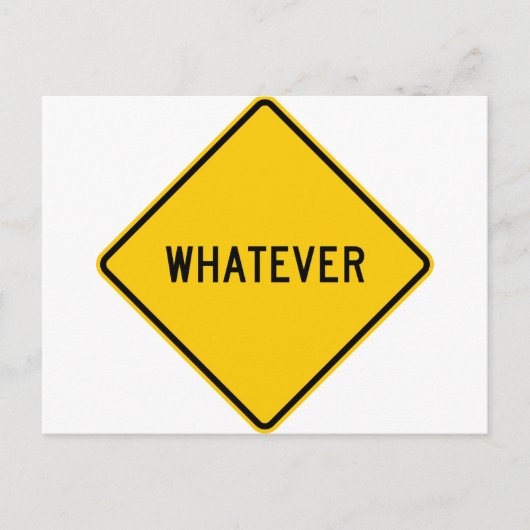 高速道路の標識 ポストカード (正面)