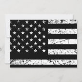 高速道路パトロールフラグの退職パーティー 招待状 (裏面)