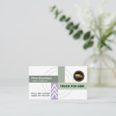 高速道路交差トラック輸送運転手 名刺 (スタンド正面)