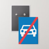 高速道路終了標識 缶バッジ (正面/裏面)