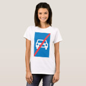 高速道路終了標識Tシャツ Tシャツ (正面フル)