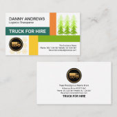 高速道路道路道路地図トラック運転手 名刺 (正面/裏面)