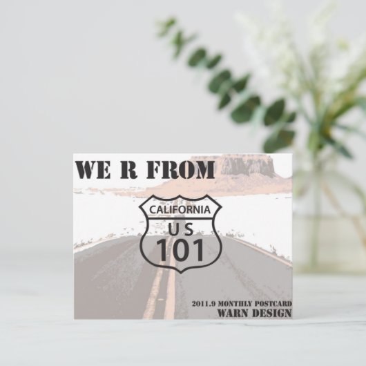 高速道路101 ポストカード (スタンド正面)