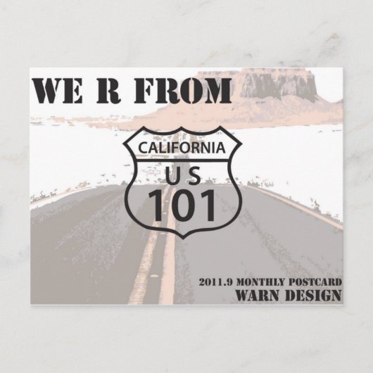 高速道路101 ポストカード (正面)